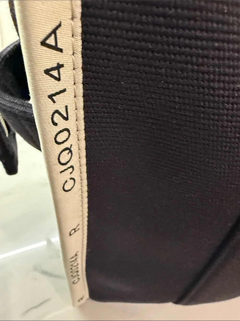Marc Jacobs Black Canvas Tote Bag with White Logo